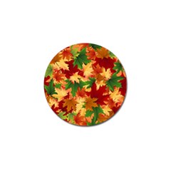 Autumn Leaves Golf Ball Marker by Simbadda