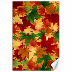 Autumn Leaves Canvas 20  X 30   by Simbadda