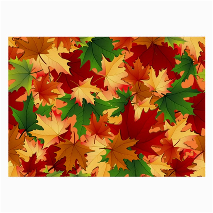 Autumn Leaves Large Glasses Cloth (2-Side)