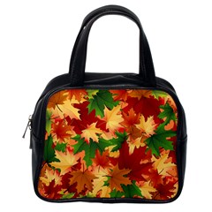 Autumn Leaves Classic Handbags (one Side) by Simbadda