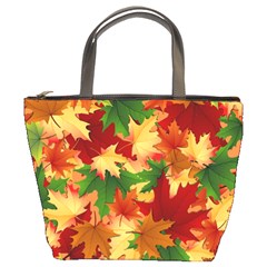 Autumn Leaves Bucket Bags by Simbadda