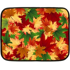 Autumn Leaves Fleece Blanket (mini)