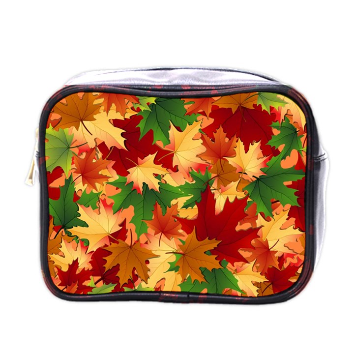 Autumn Leaves Mini Toiletries Bags