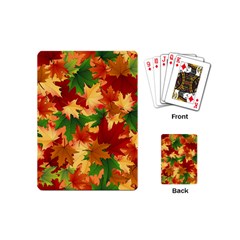 Autumn Leaves Playing Cards (mini)  by Simbadda