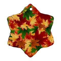 Autumn Leaves Ornament (snowflake)