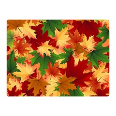 Autumn Leaves Double Sided Flano Blanket (mini)  by Simbadda