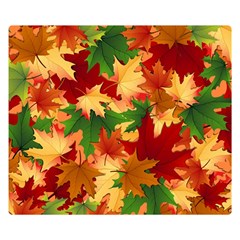 Autumn Leaves Double Sided Flano Blanket (small) 