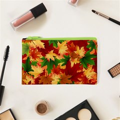 Autumn Leaves Cosmetic Bag (xs) by Simbadda