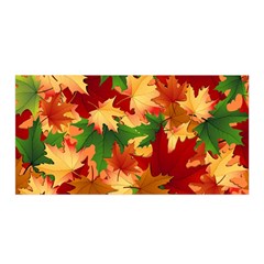 Autumn Leaves Satin Wrap by Simbadda