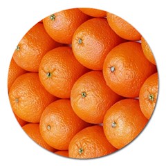 Orange Fruit Magnet 5  (round) by Simbadda