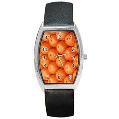 Orange Fruit Barrel Style Metal Watch by Simbadda