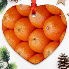 Orange Fruit Heart Ornament (two Sides)