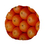 Orange Fruit Standard 15  Premium Flano Round Cushions Front