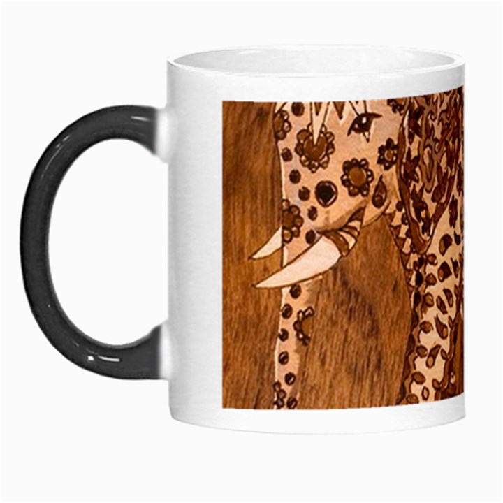 Elephant Aztec Wood Tekture Morph Mugs