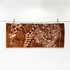 Elephant Aztec Wood Tekture Cosmetic Storage Cases by Simbadda