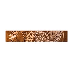 Elephant Aztec Wood Tekture Flano Scarf (mini) by Simbadda