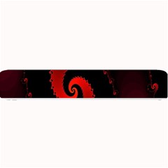 Red Fractal Spiral Small Bar Mats by Simbadda