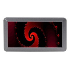 Red Fractal Spiral Memory Card Reader (mini) by Simbadda