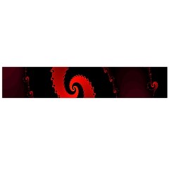 Red Fractal Spiral Flano Scarf (large)