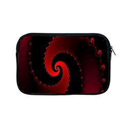 Red Fractal Spiral Apple Macbook Pro 13  Zipper Case by Simbadda