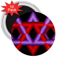 Star Of David 3  Magnets (10 Pack)  by Simbadda