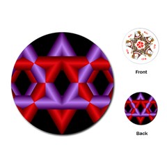 Star Of David Playing Cards (round)  by Simbadda