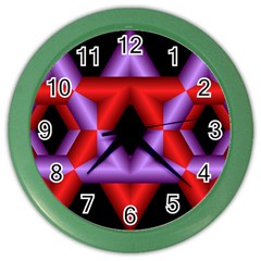 Star Of David Color Wall Clocks by Simbadda