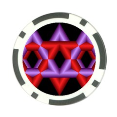 Star Of David Poker Chip Card Guard by Simbadda