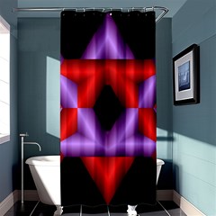 Star Of David Shower Curtain 36  X 72  (stall)  by Simbadda