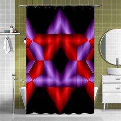 Star Of David Shower Curtain 48  X 72  (small)  by Simbadda