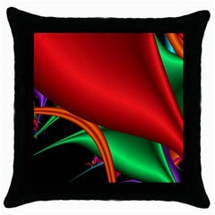 Fractal Construction Throw Pillow Case (black) by Simbadda