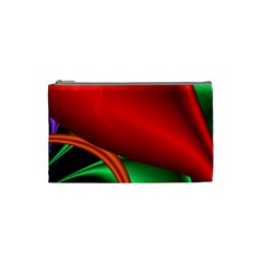 Fractal Construction Cosmetic Bag (small)  by Simbadda