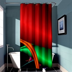 Fractal Construction Shower Curtain 36  X 72  (stall)  by Simbadda