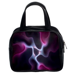 Colorful Fractal Background Classic Handbags (2 Sides) by Simbadda