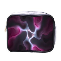 Colorful Fractal Background Mini Toiletries Bags by Simbadda