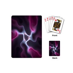 Colorful Fractal Background Playing Cards (mini)  by Simbadda