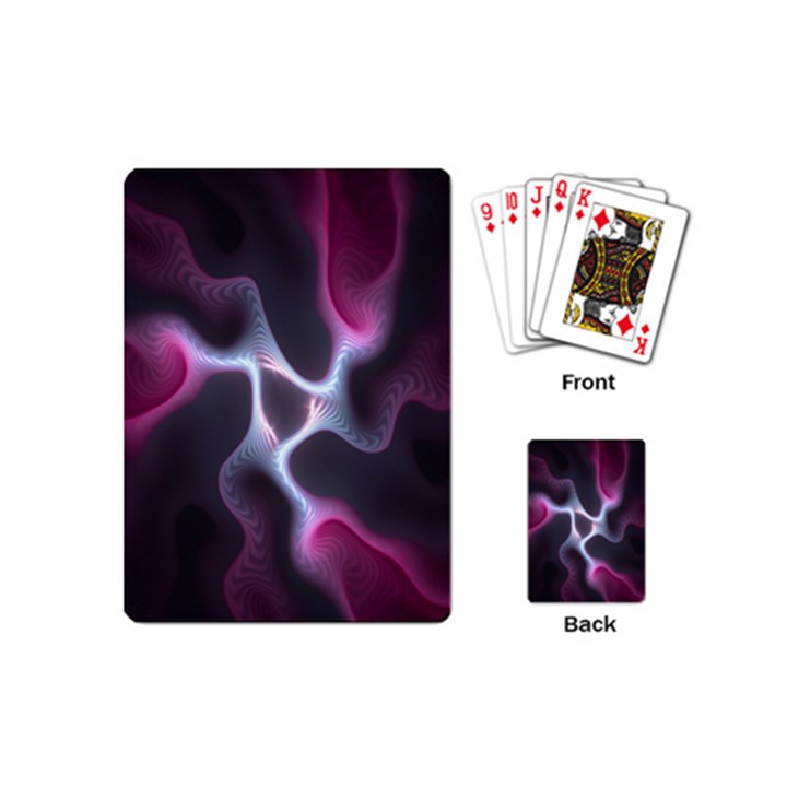 Colorful Fractal Background Playing Cards (Mini) 