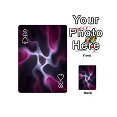 Colorful Fractal Background Playing Cards 54 (mini)  by Simbadda