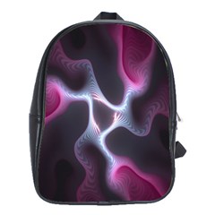 Colorful Fractal Background School Bags (xl)  by Simbadda