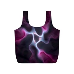 Colorful Fractal Background Full Print Recycle Bags (s)  by Simbadda