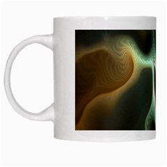 Colorful Fractal Background White Mugs by Simbadda