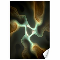 Colorful Fractal Background Canvas 12  X 18   by Simbadda