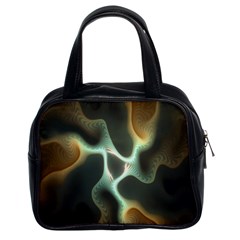 Colorful Fractal Background Classic Handbags (2 Sides) by Simbadda