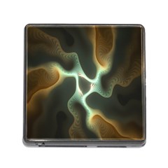 Colorful Fractal Background Memory Card Reader (square) by Simbadda