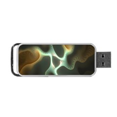 Colorful Fractal Background Portable Usb Flash (one Side) by Simbadda