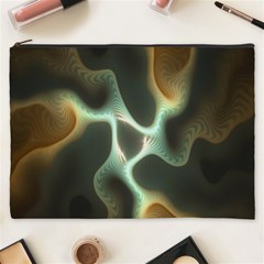 Colorful Fractal Background Cosmetic Bag (xxxl)  by Simbadda