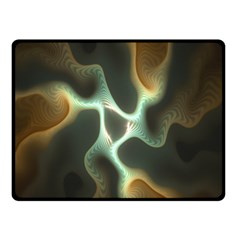 Colorful Fractal Background Double Sided Fleece Blanket (small)  by Simbadda