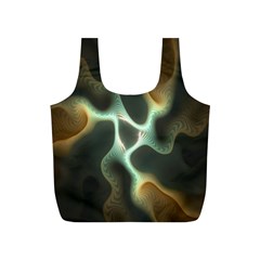 Colorful Fractal Background Full Print Recycle Bags (s)  by Simbadda