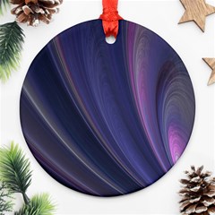 Purple Fractal Ornament (round) by Simbadda