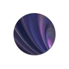 Purple Fractal Magnet 3  (round) by Simbadda